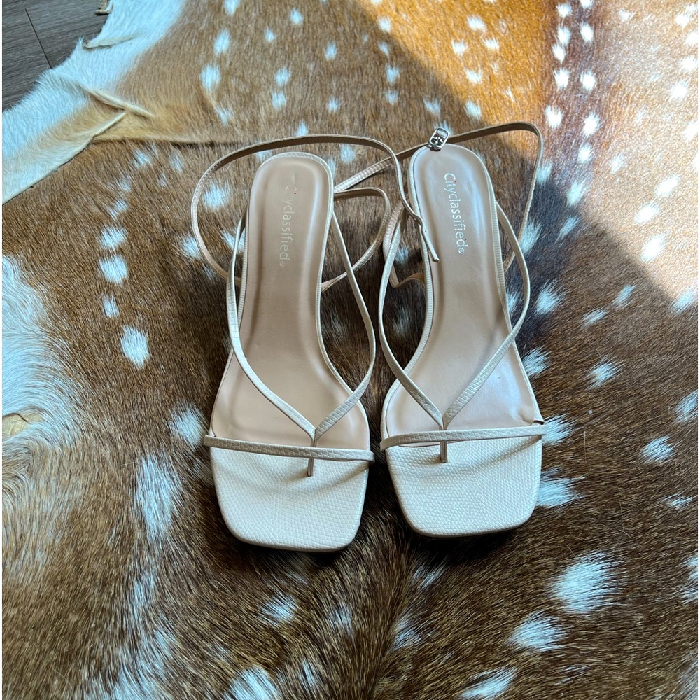 Strappy Kitten Heels